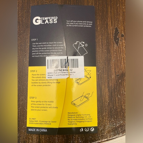 NEW'C 3 Pack Designed for iPhone 11 & iPhone XR Screen Protector Tempered Glass - Picture 10 of 13